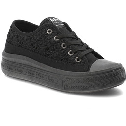 Lee Cooper Czarne Trampki Damskie Buty Na Platformie