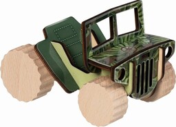 Drewniany pojazd auto do składania Offroader Goki 58374