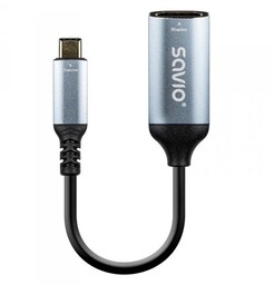 Savio Adapter USB-C (M) - HDMI (F), 4K,