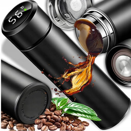 KUBEK TERMICZNY TERMOS LED 500ml NA KAWĘ HERBATĘ