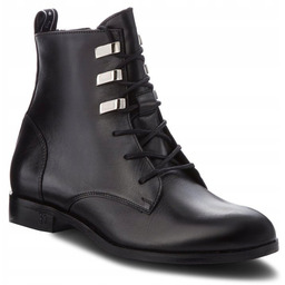 EVA MINGE BOTKI DAMSKIE CZARNE SKÓRZANE 36 NDF