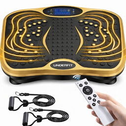 UNDERFIT Platforma wibracyjna Gold masaż Bluetooth głośnik fitness