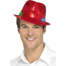 Light Up Sequin Trilby Hat