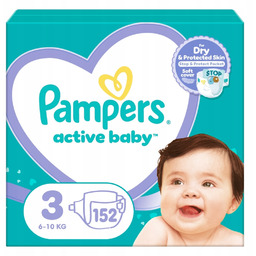 Pieluszki Pampers Active Baby pieluchy rozmiar 3, 6-10