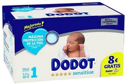 pieluchyki Dodot sensitive rozm pampersuw 1 (2-5 kg)
