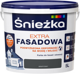 Farba fasadowa Extra grafitowy 5 l Śnieżka