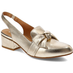 Maciejka Złote Sandały Modne Obuwie Damskie