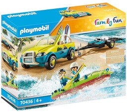 Playmobil, klocki konstrukcyjne Family Fun Auto Z Przyczepką