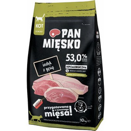 PAN MIĘSKO Karma dla kota Indyk z gęsią