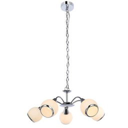 Lampa wisząca 5-płomienna Loris chrom