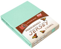 Prześcieradło jersey z gumką 160x200 pistacjowe P14-160 grube