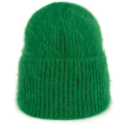 Czapka Damska Młodzieżowa Beanie Podwijana Zimowa Angora Ciepła