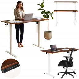 Biurko Elektryczne 120x60 CM Z Regulacją Wysokości 72-117