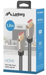 Lanberg Kabel HDMI M/M V2.1 1.8M 8K 60Hz