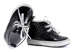 Emel E2604 Trzewiki Dziewczęce Półbuty Lakierki 20