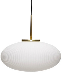 Hübsch - Serene Lampa Wisząca Ellipse Biały Hu