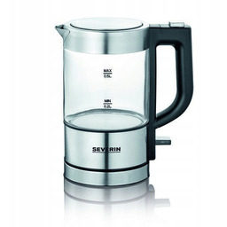 Czajnik Severin Elektr. Szkło-stal Poj. 0,5 L Zakryta