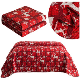 Narzuta 200 x 220 Tłoczona Świąteczna Levent 3231