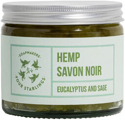 Cztery Szpaki, mydło konopne Savon Noir, eukaliptus