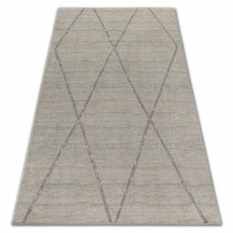 Dywan SOFT 8033 ROMBY ETNO krem / jasny
