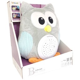Interaktywna Pluszowa Sowa 666-44 Projektor Pozytywka Do Usypiania