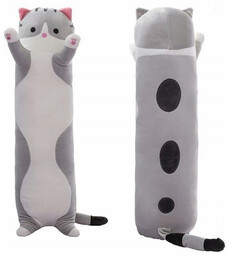 Kotek Długi Kot Poduszka Maskotka Pluszak Zabawka