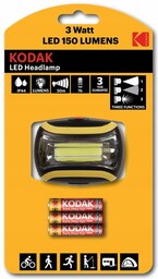 Latarka Czołowa Led Kodak 3W 150 Lumenów Headlamp