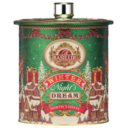 BASILUR North Lights 30X1,5g herbata zielona piramidki Puszka