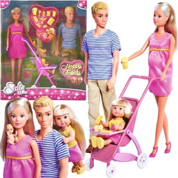 Simba Lalka Steffi w ciąży szczęśliwa rodzina Kevin