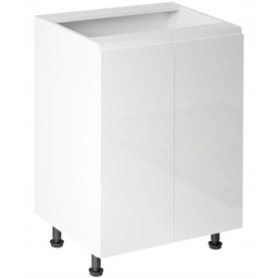 Szafka dolna 60 dwudrzwiowa Aspen D60 biały połysk