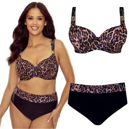 Strój kąpielowy dwuczęściowy wysoki stan GABBIANO Elena 025