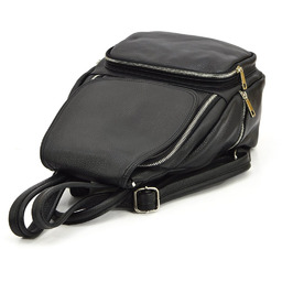 Wielofunkcyjny, miejski plecak skórzany damski vp937dollaro czarny