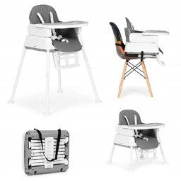 Krzesełko fotelik do karmienia dzieci 3w1 składany Ecotoys