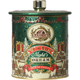 BASILUR North Lights 100g herbata zielona liściasta puszka