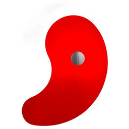 Foscarini - Bit 1/Orbital 1 Szklany Klosz Czerwony