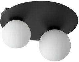 Nowoczesny PLAFON ARGON 33267 Sigma okrągły czarne