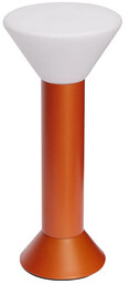 Hübsch - Flash Portable Lampa Stołowa Metaliczny Pomarańczowy