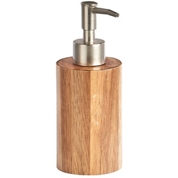 ZELLER Dozownik do mydła w płynie, drewno akacjowe
