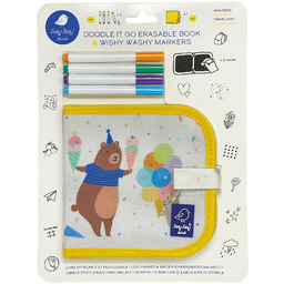 Jaq Jaq Bird 1108076 zmywalna kredowa kolorowanka, niedźwiedź