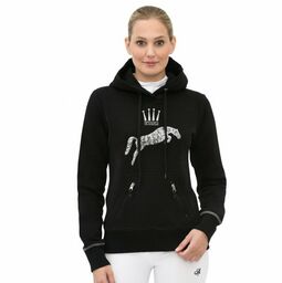 Spooks Bluza LOGO SEQUIN HOODY - black