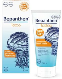 Bepanthen Tattoo - Krem przeciwsłoneczny SPF 50+ UVA/UVB,