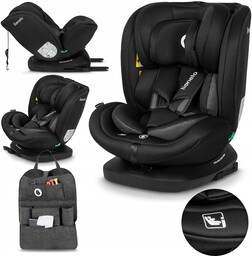 Fotelik samochodowy Obrotowy isofix 40-150cm organizer Lionelo I-size