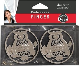 Douceur d''intérieur 2 uchwyty marszczące (0) 8 cm