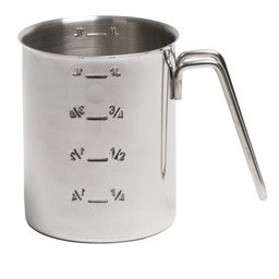 Dzbanek z miarką ze stali nierdzewnej, 1 L
