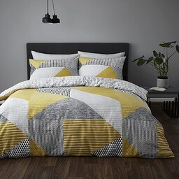 Catherine Lansfield Larsson Geo Ochre komplet pościeli 135