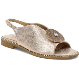 S.Barski Różowe Sandały Modne Obuwie Damskie