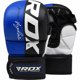 RDX Rękawice MMA T6 Sparring Sparingowe Blue