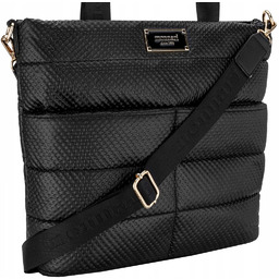 Torebka Damska Monnari Czarna Shopper Bag Pikowana