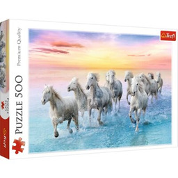 TREFL Puzzle Białe konie w galopie 37289 (500