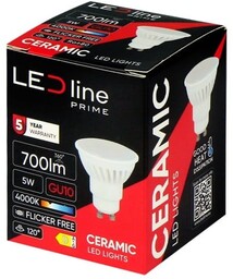 Żarówka LED Ledline PRIME GU10 5W 230V biała